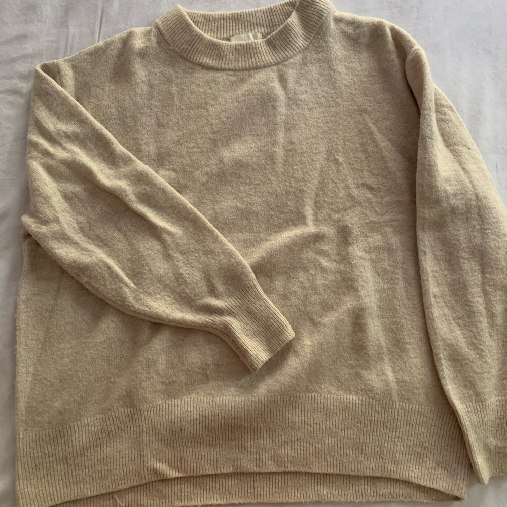Cream Oversized Sweater